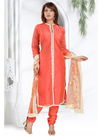 Peach Colour N F CHURIDAR 04 Latest Festive Wear Worked Readymade Salwar Suit Collection 825 - PEACH